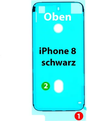 Produktbild von Klebefolie Display für Apple iPhone 8 Klebepad Kleberahmen Klebestreifen, Display Rahmen Kleber