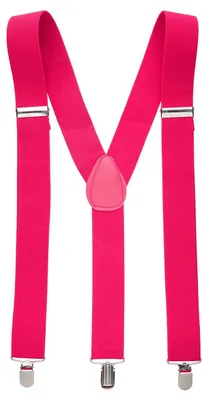 Produktbild von Pinke 80er Jahre Hosenträger, elastisch, längenverstellbar, Einheitsgröße