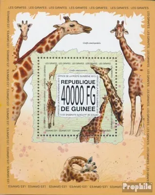 Produktbild von Briefmarken Guinea 2013 Mi Block 2298 (kompl. Ausgabe) postfrisch Giraffen