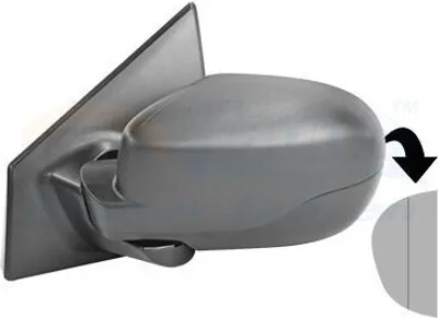 Produktbild von VAN WEZEL 4333803 Außenspiegel Seitenspiegel Links für RENAULT Clio III Schrägheck (BR0/1, CR0/1) Asphärisch