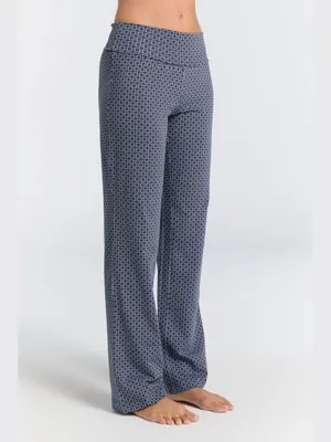Produktbild von Damen Hose aus Bio-Baumwolljersey mit Umschlagbund, sportlich, lockere Passform