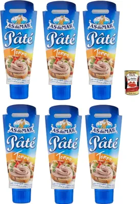 Produktbild von AS do MAR Patè Tonno Thunfischcreme 6x 100g Streichfähige + Italian Gourmet plpa 400g