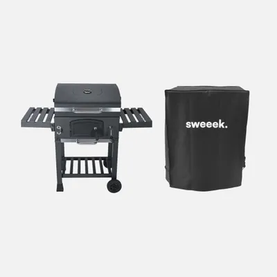 Immagine prodotto di Barbecue a carbonella con copertura, Nero