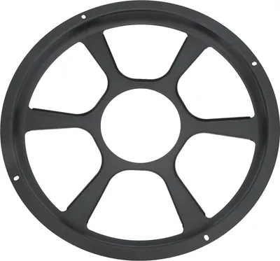 Zdjęcie produktu dla Osłona głośnika samochodowego, osłona, osłona głośnika drzwi, subwoofer, ozdobny grill, czarna, 12 cali/30,48 cm