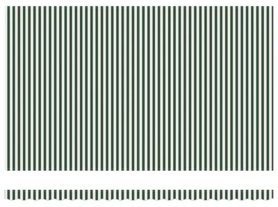Zdjęcie produktu dla vidaXL Markiza rozkładana, zielono-biała, 500 x 300 x 165 cm