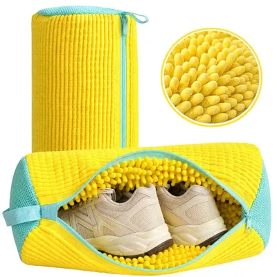 Produktbild von Schuhwaschbeutel Waschmaschine Schuhbeutel Waschbeutel für Schuhe, Wäschesack, 39 × 19 cm
