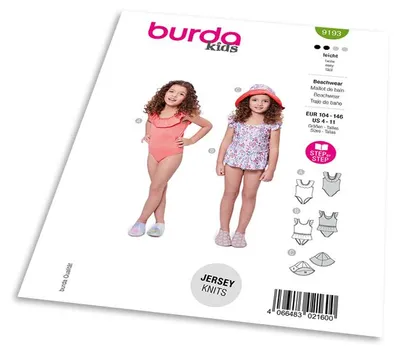 Obrázek produktu pro Střih Burda 9193 - Volánkové plavky