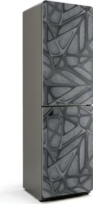 Produktbild von Abstraktes 3D-Muster – Magnetische Kühlschrank Abdeckung – Dekorfolie magnetisch Küche – Kühlschrank Magnet Deko – selbstklebende Magnettafel – Magnetfolie für Kühlschranktür – 60x205 cm