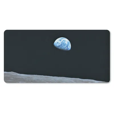 Produktbild von MuchoWow® Schreibtischunterlage Die Erde vom Mond aus 80x40 cm - XXL Mauspad - Gaming Mauspad