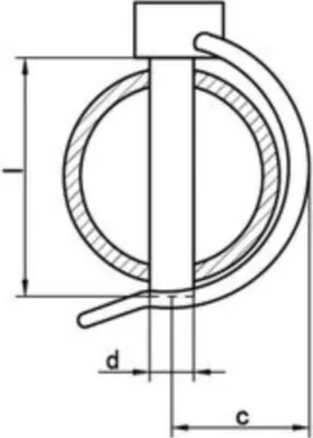 Produktbild von Reyher Rohrklappstecker 88023, 10x60x32 vz 880230100100060 (25 Stück)