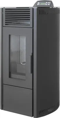Produktbild von Pelletofen 8,7 kW 240 m³ in ovaler Ausführung Schwarz