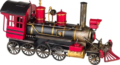 Produktbild von Modelllok Lokomotive Modellzug Zug Eisenbahn Lok Blech Nostalgie Antik-Stil 41cm