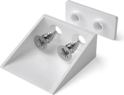 Produktbild von BAUHELD® Rolladen Anschlagwinkel 40mm [8 Stück] Rolladenstopper für Rolladenpanzer - Weiß