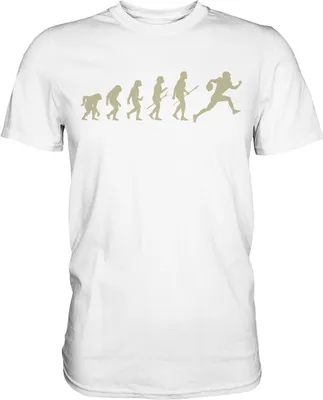 Produktbild von American Football Evolution T-Shirt – White / 4XL