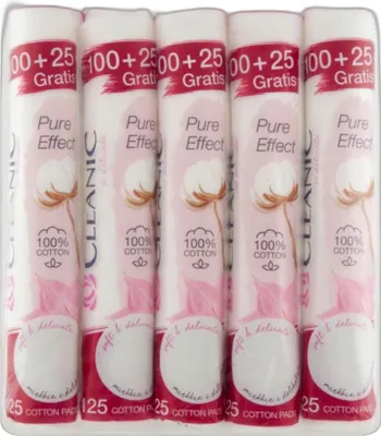 Zdjęcie produktu dla Płatki Kosmetyczne Cleanic 125 Sztuk
