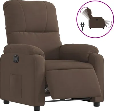 Produktbild von vidaXL Relaxsessel Elektrisch Braun Mikrofasergewebe