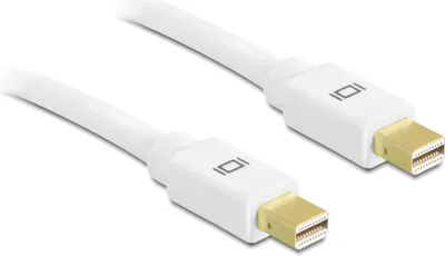 Produktbild von DeLOCK 0.5m, mini Displayport - mini Displayport, 0,5 m, Mini DisplayPort, Mini DisplayPort, Weiß, Gold, Männlich/Männlich