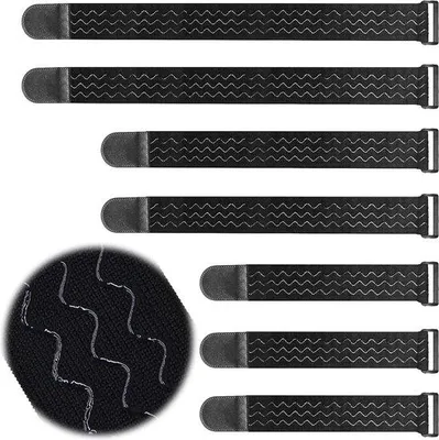 Produktbild von Schwarze wiederverwendbare Kabelbinder 7 Stück