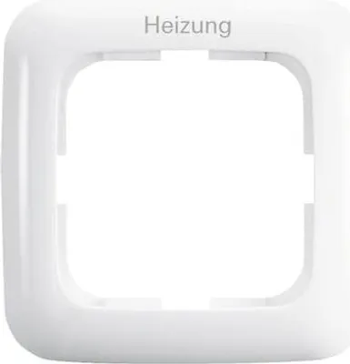 Produktbild von BUSCH JÄGER Komplettset Heizung-Not-Schalter – 2-polig – Heizungnotschalter mit Schriftzug: Heizung – Wippkontrollschalter 2-polig mit Beleuchtung, rote Kalotte, Typ: Reflex SI alpinweiß Notschalter