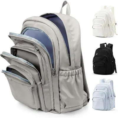 Produktbild von Rucksack Damen Herren, Wasserabweisend, 29L, Grau Braun