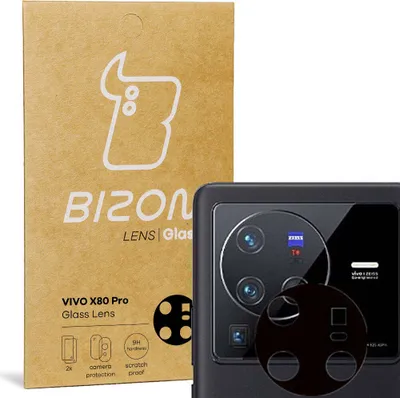 Produktbild von Bizon Glaslinse für Vivo X80 Pro, 2 Stück
