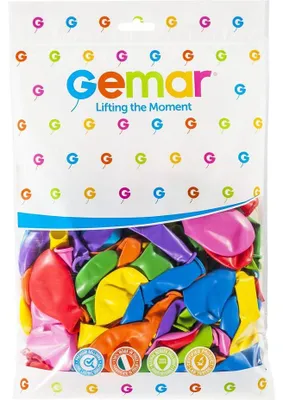 Produktbild von Bunte Pastellballons, 30 cm, 100 Stück