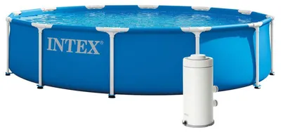 Obrázok produktu pre INTEX 26702ND Zahradní kruhový rámový bazén 305 x 76 cm s čerpadlem, modrý