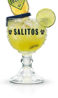 Produktbild von Salitos Salrita Glas 0,6 l - Cocktail Longdrink Aperitif - inkl. Clip aus Echtglas