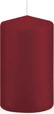 Produktbild von Stumpenkerzen mit ASF Abbrandschutz Bordeaux 100 x Ø 58 mm, 16 Stück