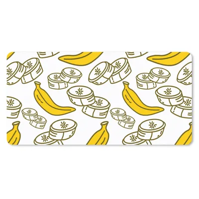 Produktbild von MuchoWow® Mauspad Mousepad Banane - Muster - Obst 60x30 cm - Mousepads - Maus Mat - Pad - Mausunterlage - Nachhaltig