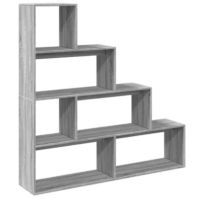 Immagine prodotto di vidaXL Libreria divisoria a 4 livelli Grigio Sonoma 143,5x29x143,5 cm