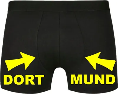 Produktbild von Männer Boxershort mit Spruch Dort Mund Herren Schwarz L