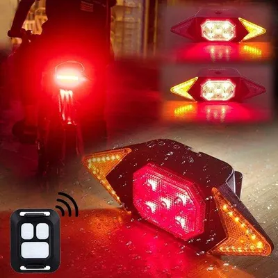 Immagine prodotto di Luci elettriche notturne per biciclette - Luci di posizione a LED ricaricabili e impermeabili - Illuminazione per biciclette - Accessori per biciclette