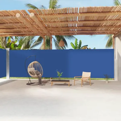Obrázok produktu pre vidaXL Bočná výsuvná markíza modrá 220x1200 cm
