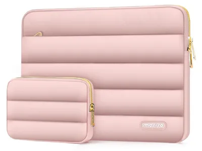Obrázek produktu pro Elzusha – Pouzdro na notebook o velikosti 14 palců s malým ochranným obalem, barva růžová