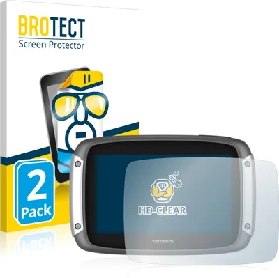 Produktbild von 2x Für TomTom Rider 400 Schutzfolie BROTECT Displayschutz Display Schutz Folie Klar Transparent