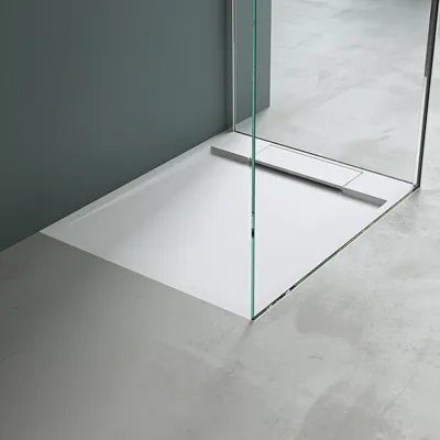 Produktbild von Mai & Mai Duschwanne Duschtasse aus Mineralguss BxTxH: 75x90x4cm Mineralgusswanne Weiß Matt Geoma04