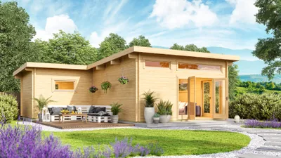 Produktbild von Fjordholz Gartenhaus Modell Harbord 70