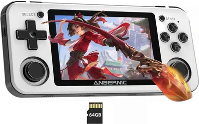 Tragbare Spielkonsole, 3,5 Zoll IPS, 64 GB, 2500 Spiele