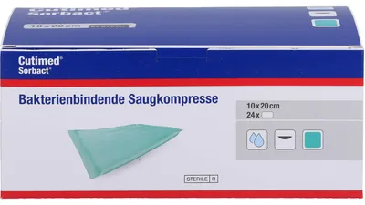 Produktbild von Cutimed Sorbact Saugkompressen 10x20cm, 24 St KOM