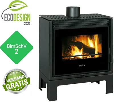 Produktbild von - Kaminofen Hölzerner Kamin Panorama Prity PM-TV SL - 13 kW