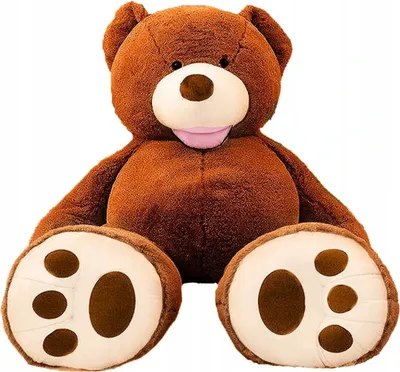 Produktbild von Riesen Teddybär Kuschelbär 90 cm Groß braun Plüschbär Kuscheltier samtig weich