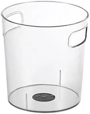 Image de Poubelle transparente - Seau de rangement - Poubelle - Bureau - Cuisine - Design minimaliste - Matériau PET robuste - Seau de rangement
