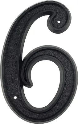 Produktbild von Famanu Hausnummer 5,5 Zoll (139 mm) - Schwarz