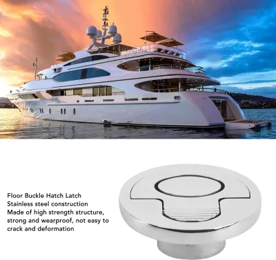 Produktbild von Bootsnockenriegel aus 316 Edelstahl, Marine-Bodenschnalle, Luken-Yacht-Griffzug für Wohnmobil-Schiffe