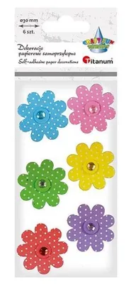 Produktbild von Selbstklebende 3D-Dekorationen Blumen Mix 7pcs