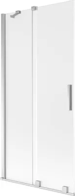 Immagine prodotto di Mexen Velar paratia per vasca da bagno a 2 ante scorrevoli 90 x 150 cm, brina, cromo - 896-090-000-31-01