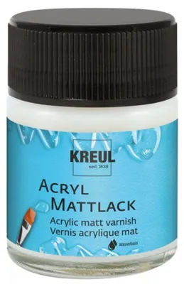 Produktbild von Kreul Acryl-Mattlack auf Wasserbasis transparent 50 ml