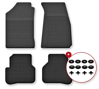 Zdjęcie produktu dla Dywaniki gumowe do Mazda BT-50 2007-2012 – 4 szt., czarne, dobierane – Wielganizator Semi-Universal