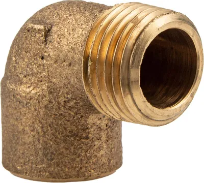 Produktbild von Rotguss-Lötfitting Winkel 90°, 12 mm x 1/2 Zoll AG - Typ 4092G, DVGW